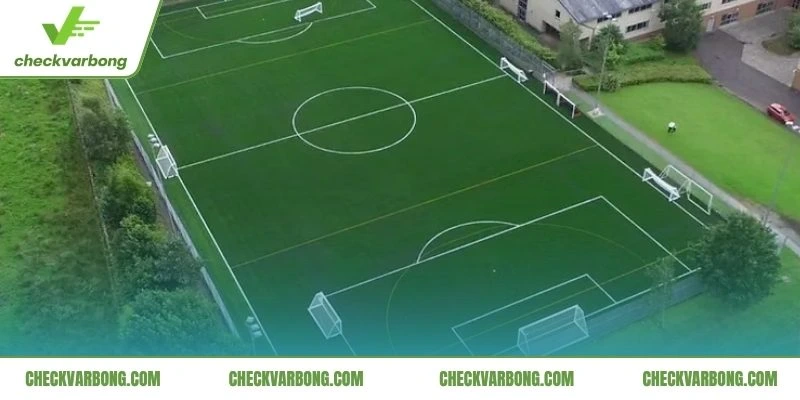 Bản vẽ chi tiết các khu vực trên sân bóng