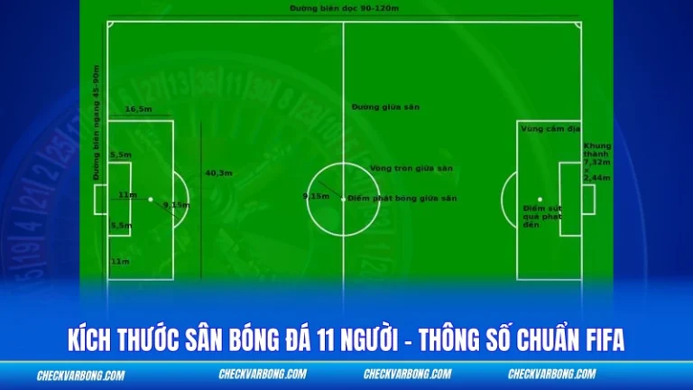 Kích Thước Sân Bóng Đá 11 Người – Thông Số Chuẩn FIFA Kích Thước Sân Bóng Đá 11 Người - Thông Số Chuẩn FIFA