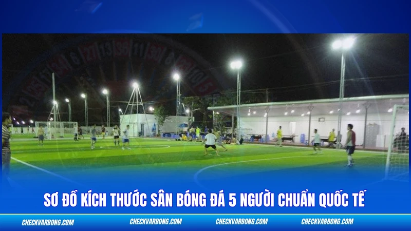 Kích Thước Sân Bóng Đá 5 Người - Tiêu Chuẩn FIFA 2026 1 Sơ đồ kích thước sân bóng đá 5 người chuẩn quốc tế